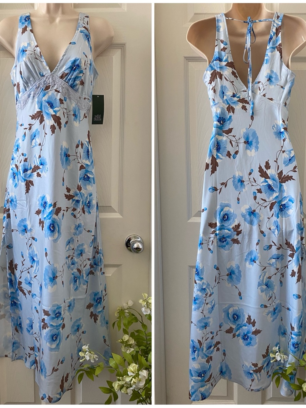 wild fable - Light Blue Floral Maxi Dress